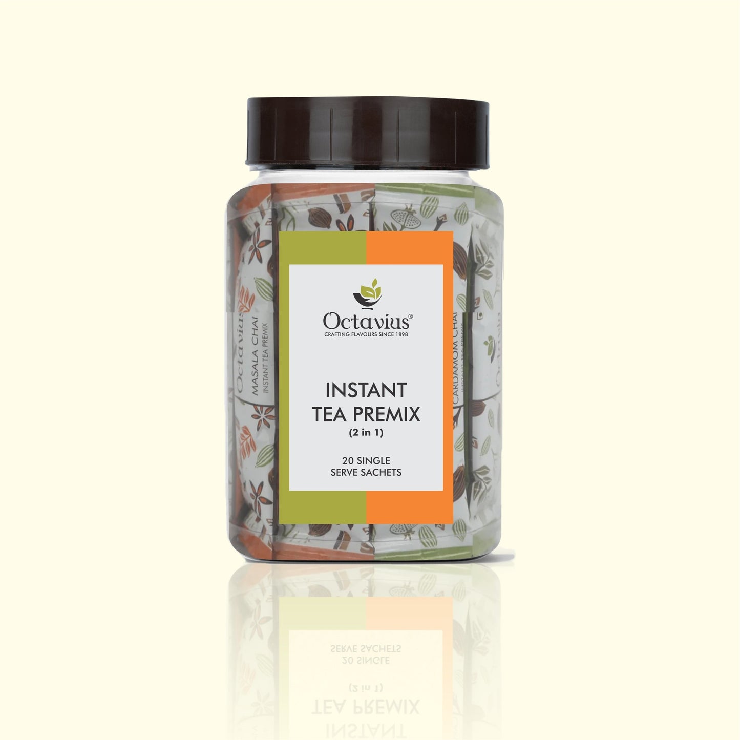 2 in 1 Instant Premix- Indian Masala, Cardamom - 20 Sachets 20sachets