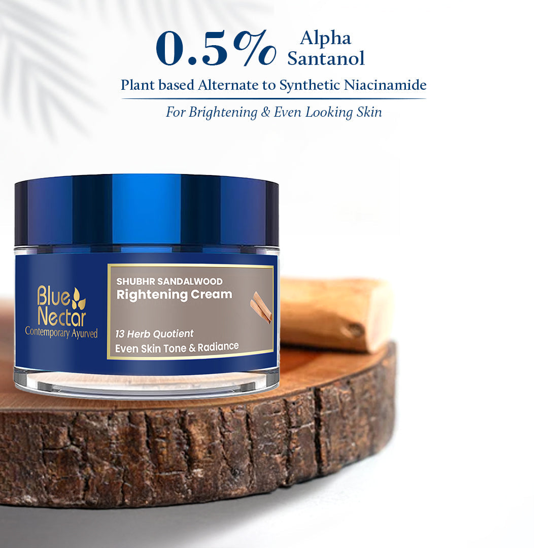 Shubhr Sandalwood Skin Rightening Cream for Women (13 Herbs, 50g) 50g