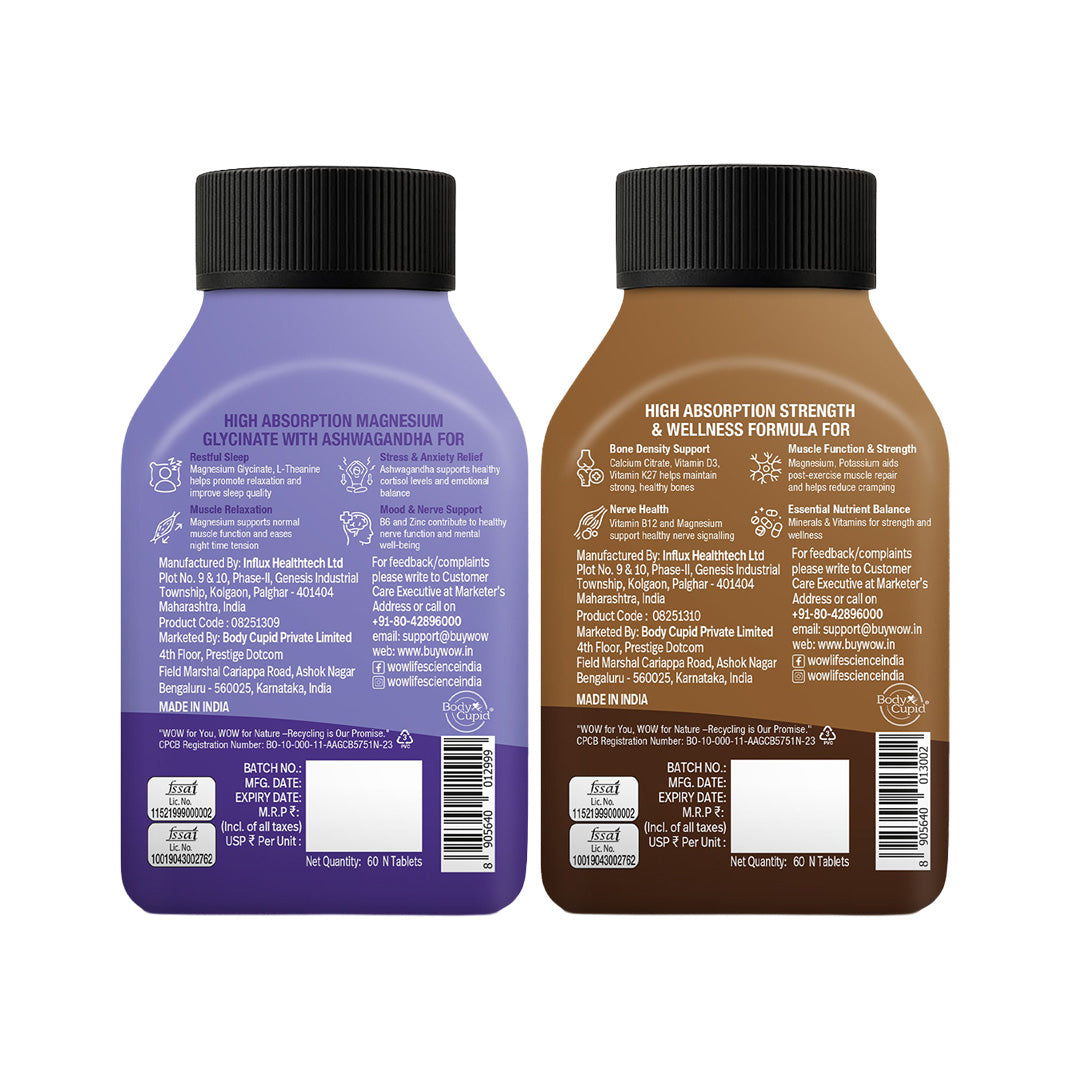 Chelated Magnesium Glycinate Complex Duo Strength & Relaxation Support