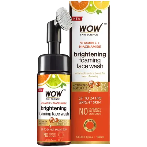 Brightening Vitamin C Foaming Face Wash With Built In Brush 150 ML