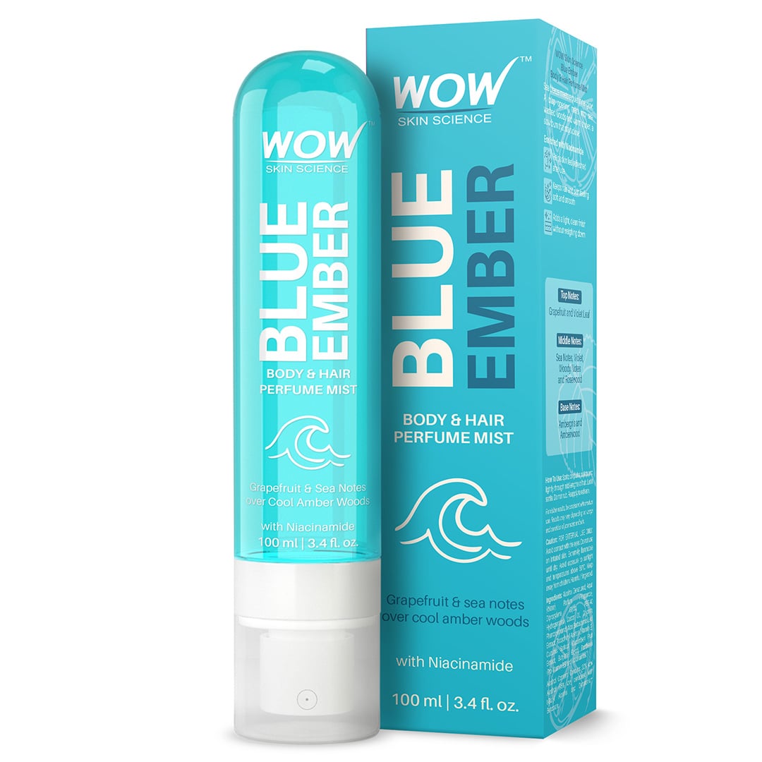Blue Ember Hair & Body Perfume Mist Refreshing Grapefruit & Sea Scent 100ml