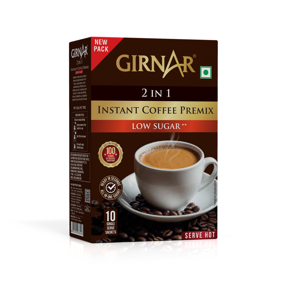 Instant Coffee 2 In 1 (10 Sachets - Low Sugar) 10 Sachets