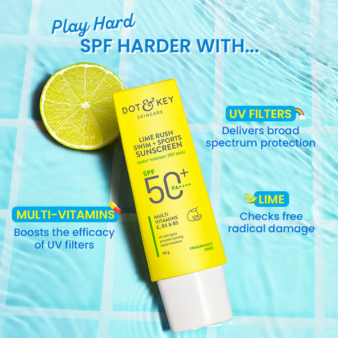 Swim + Sports Sunscreen, In-Vivo Tested SPF 50+ PA++++ 50g