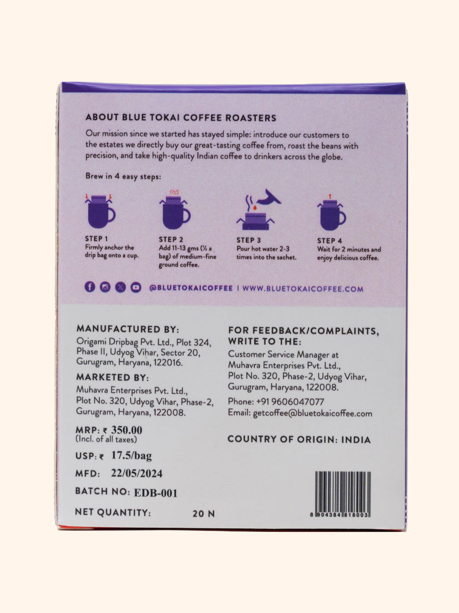 Portable Drip Bags 2 x 20 bags