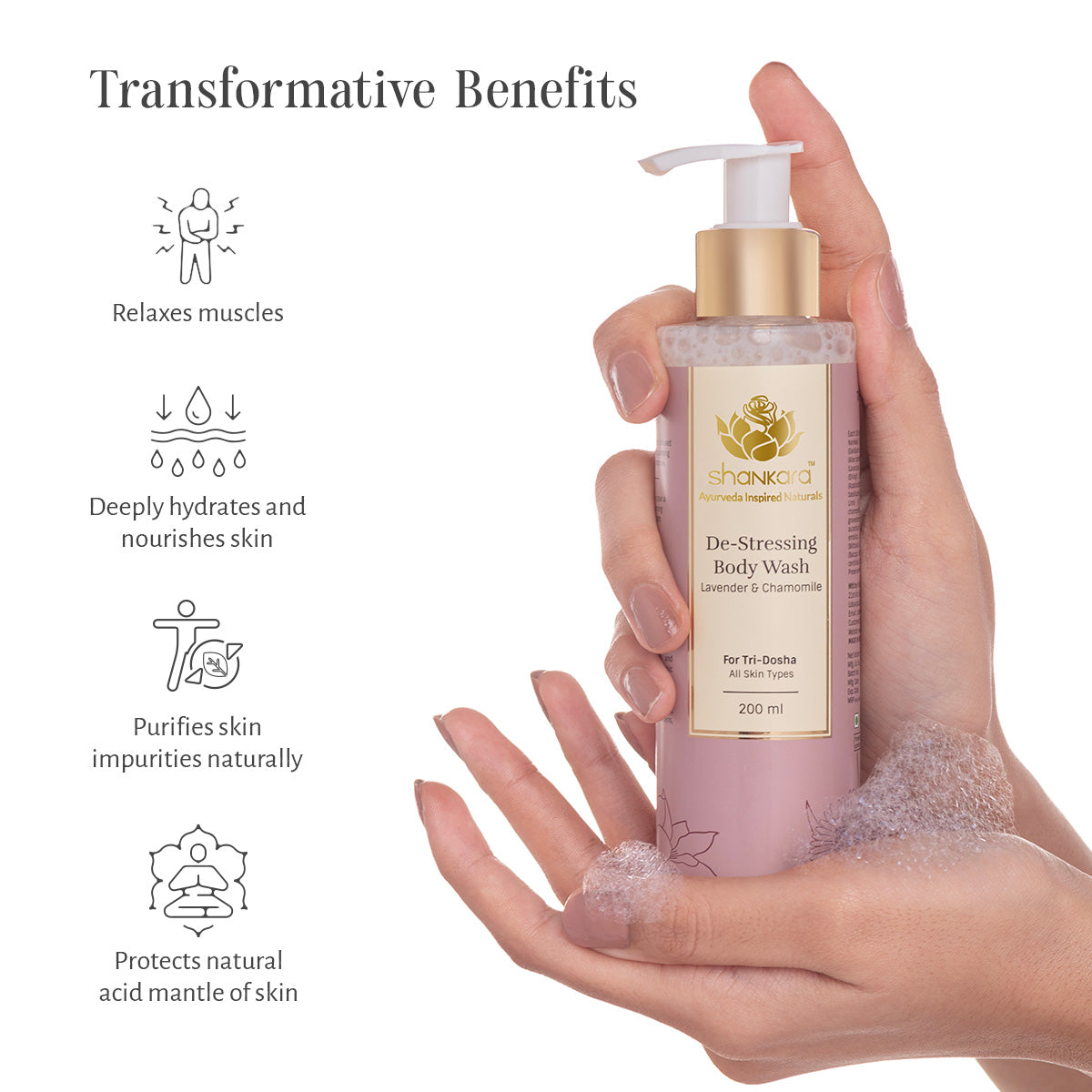 De-Stressing Body Wash, by Shankara - 200 ml 200ml