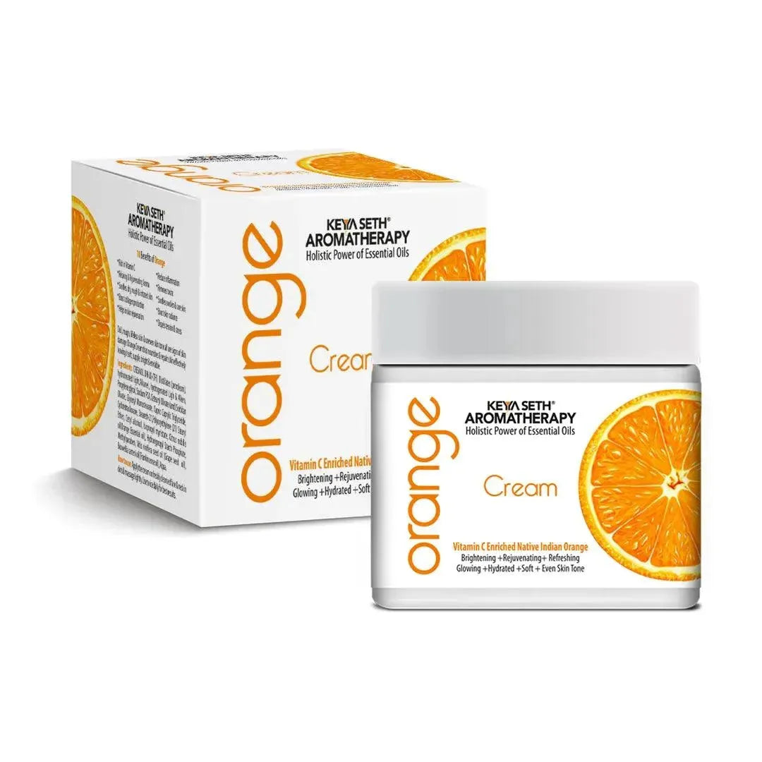 Skin Defence Orange Cream- Light Moisturizing, Quick Absorbing, Skin Repairs & Rejuvenation Enriched with Pure Orange Essential Oil and Vitamin C Pack of 2