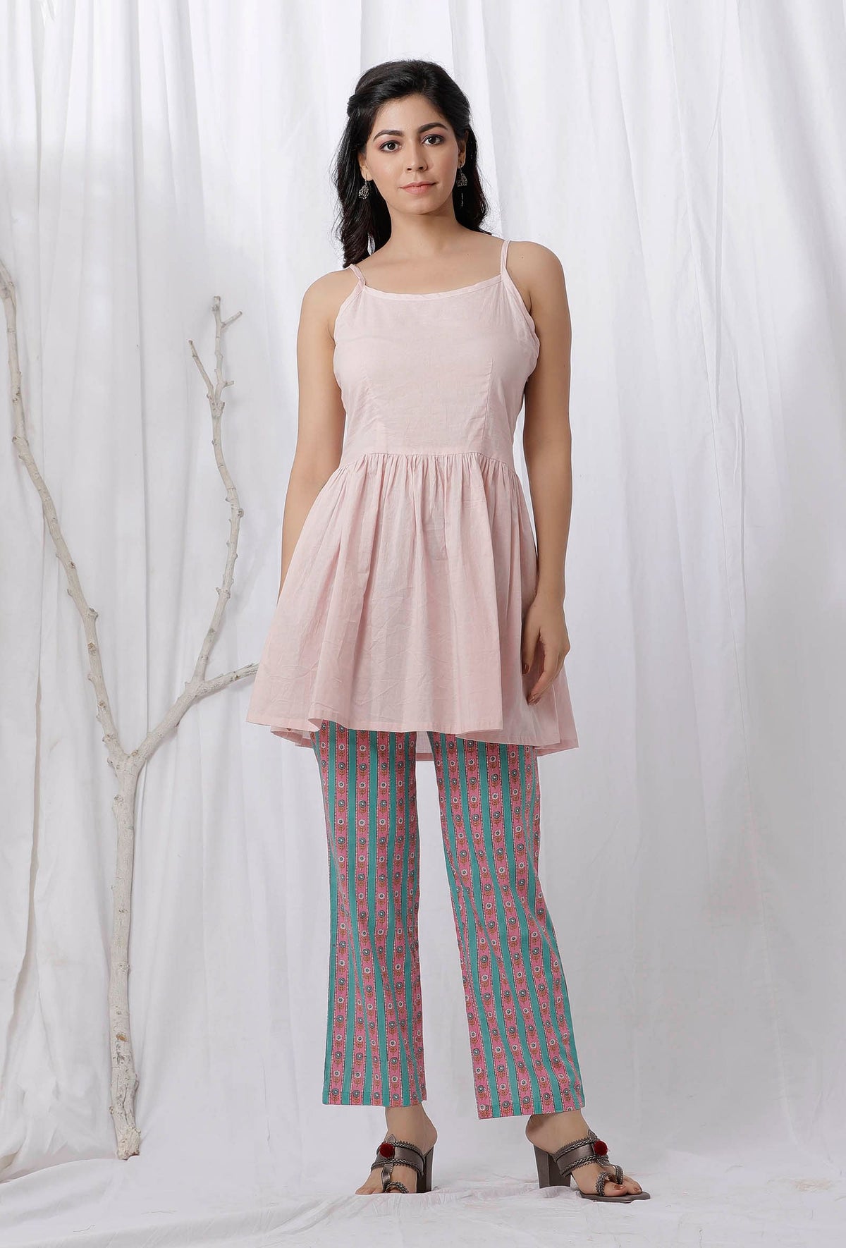 Baby Pink Cotton Slip Top サイズ S