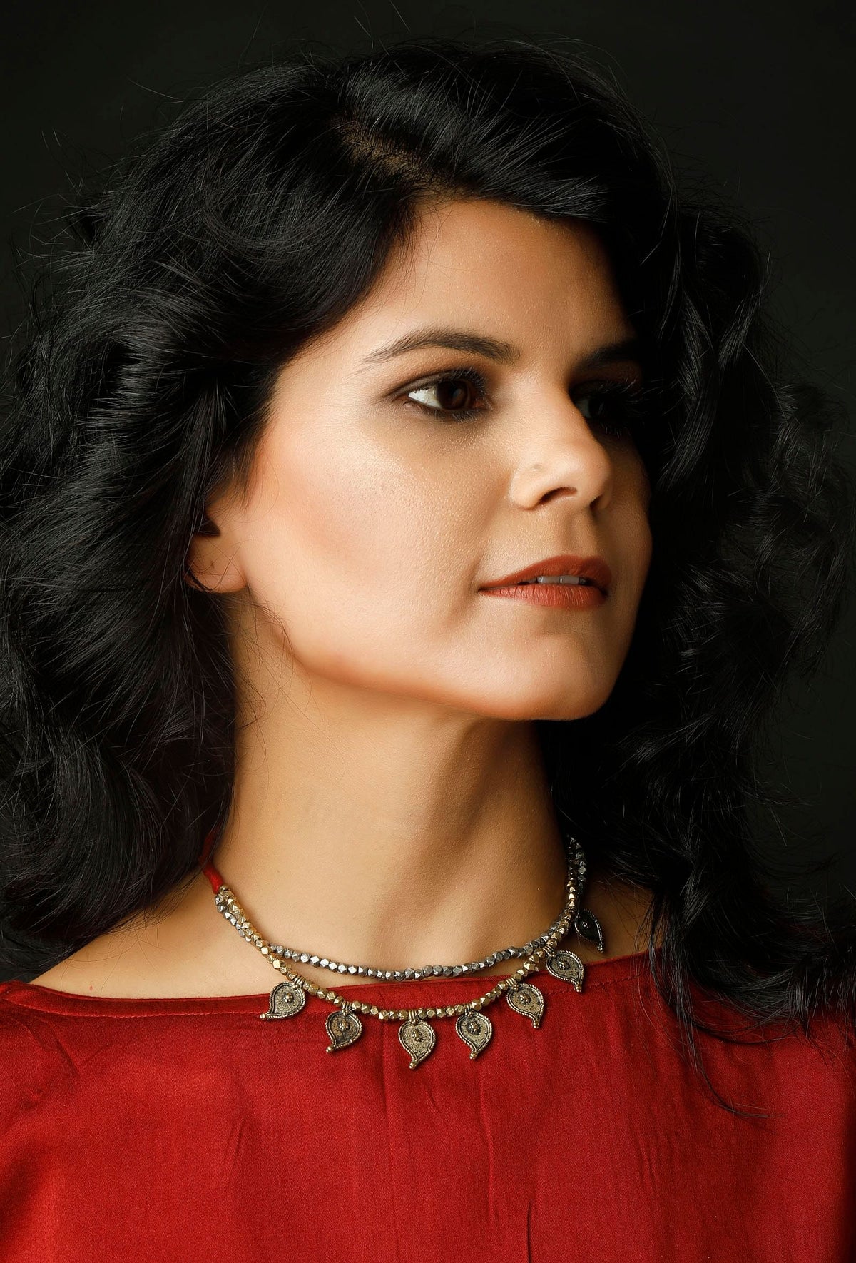 Dhokra-Inspired Double Strand Necklace