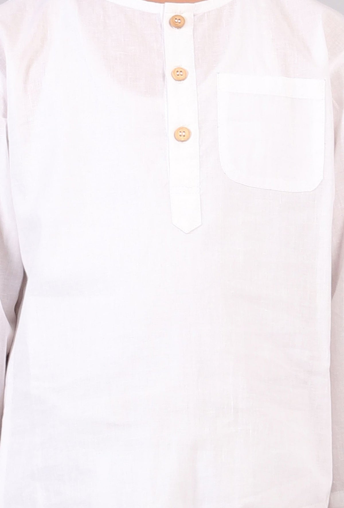 Set of 2: White Cotton Stripes Kurta Pyjama Set サイズ 7〜8歳