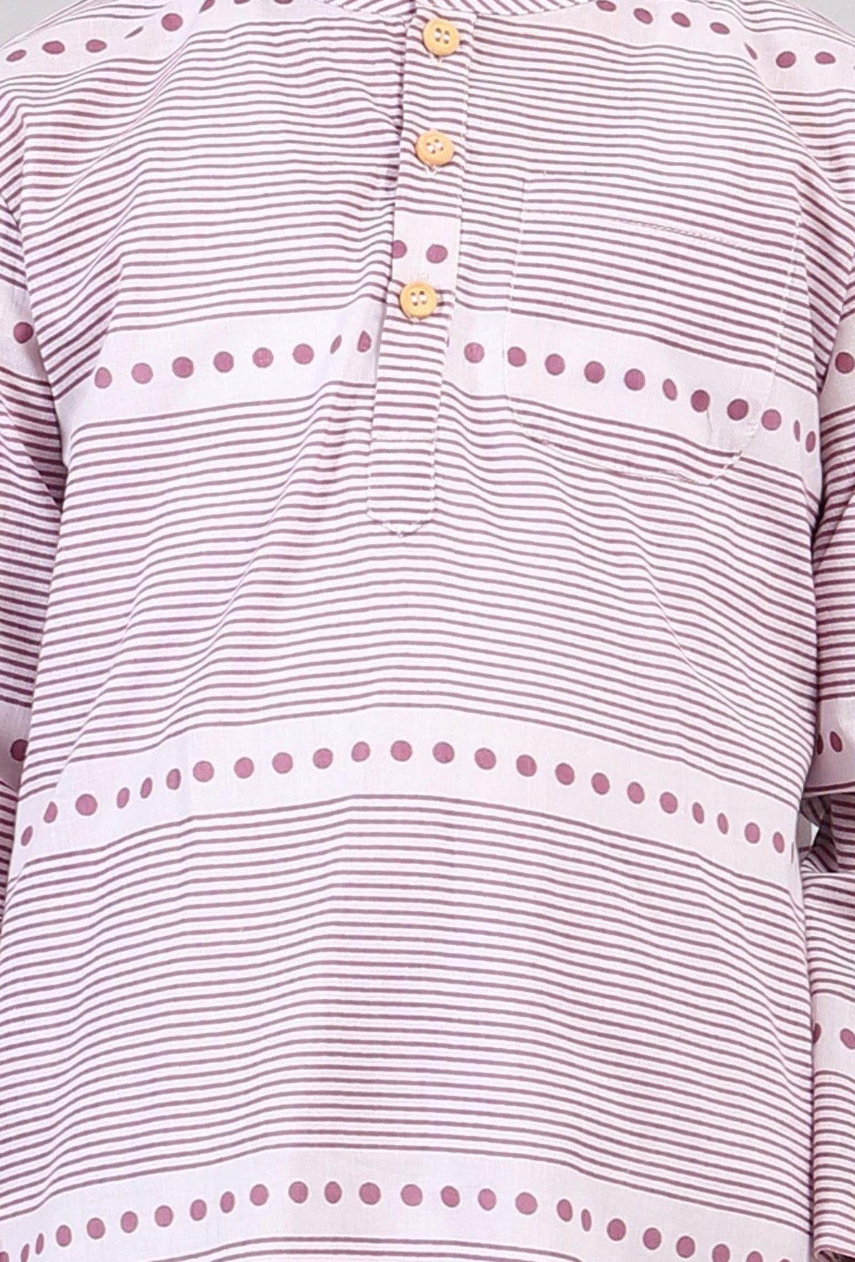 Set of 2: Plum Violet Floral Hand Block Print Kurta Pyjama Set サイズ 8〜9歳