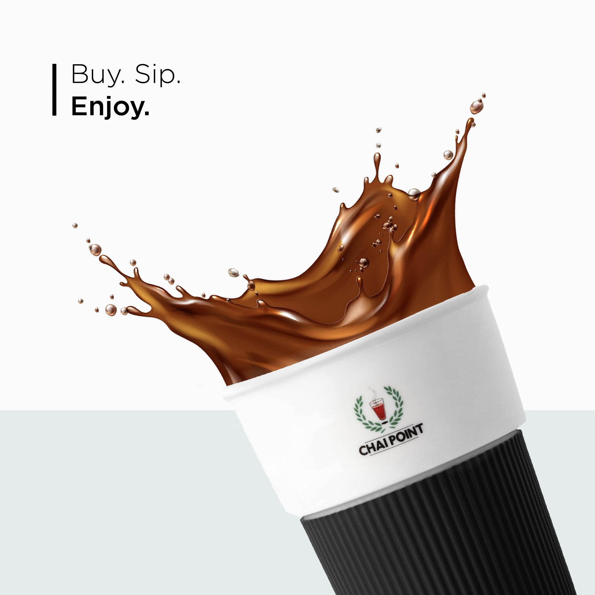 Ceramic Sipper Mug (Black)