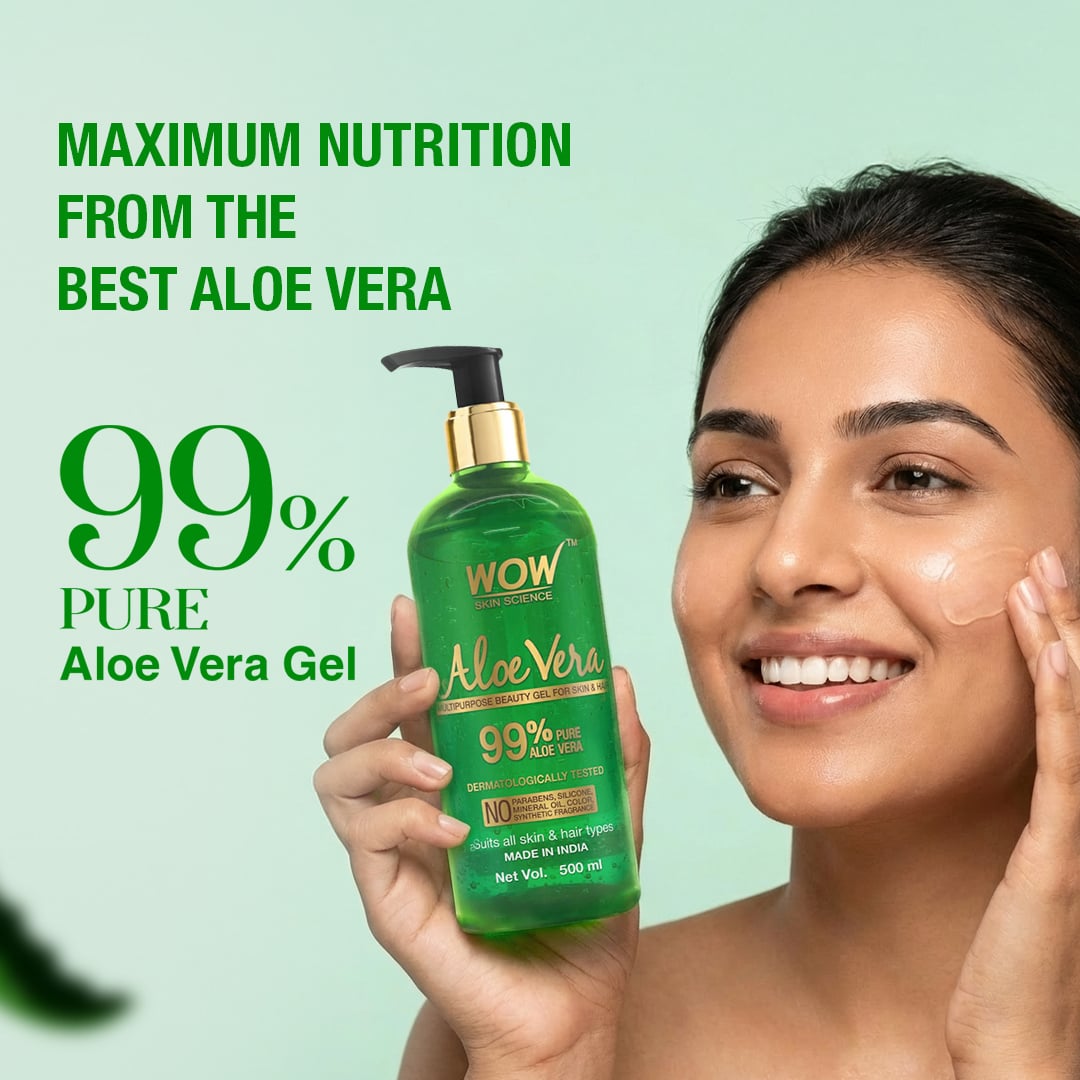 Aloe Vera Gel Moisturizer 99% Pure for Deep Hydration 250ml