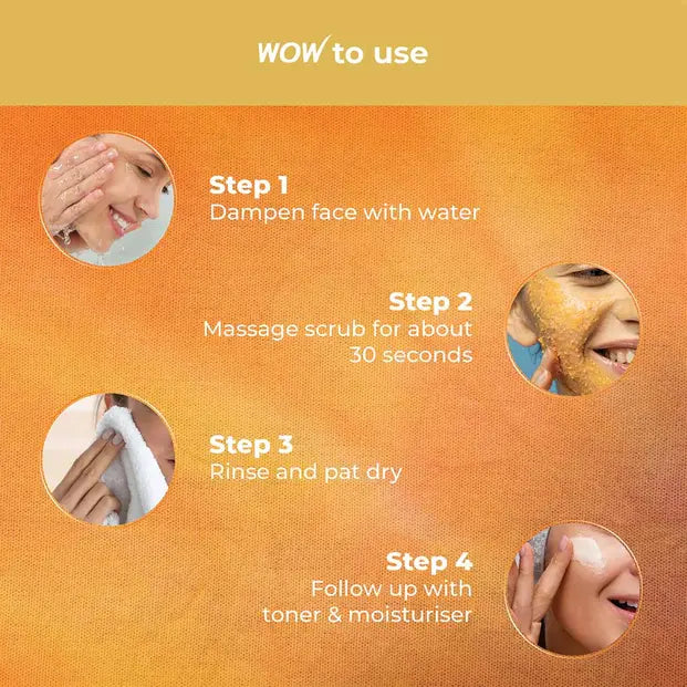 Vitamin C + Hyaluronic Acid Exfoliating Face Scrub Brightening & 150ml