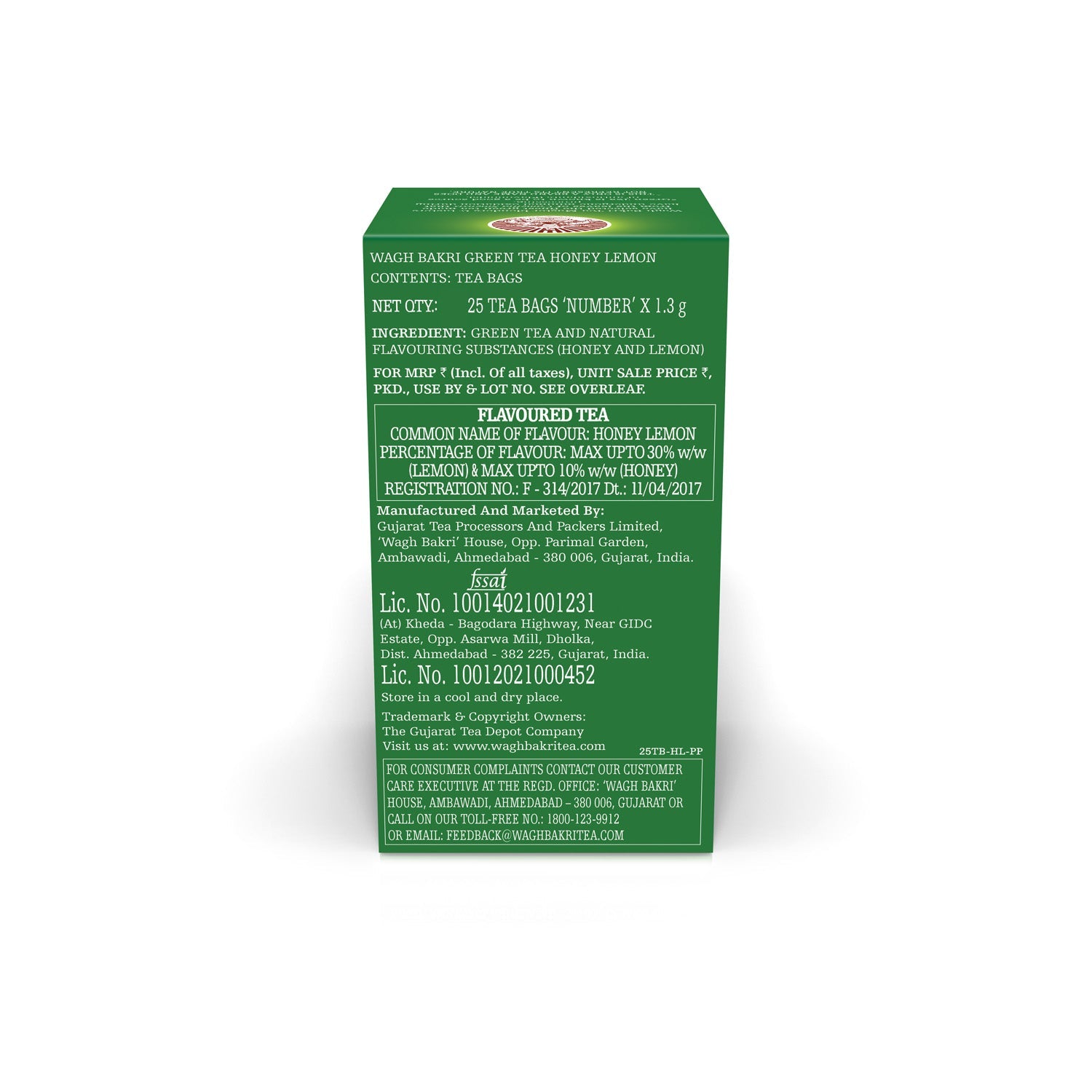 Honey Lemon Green Tea Bags