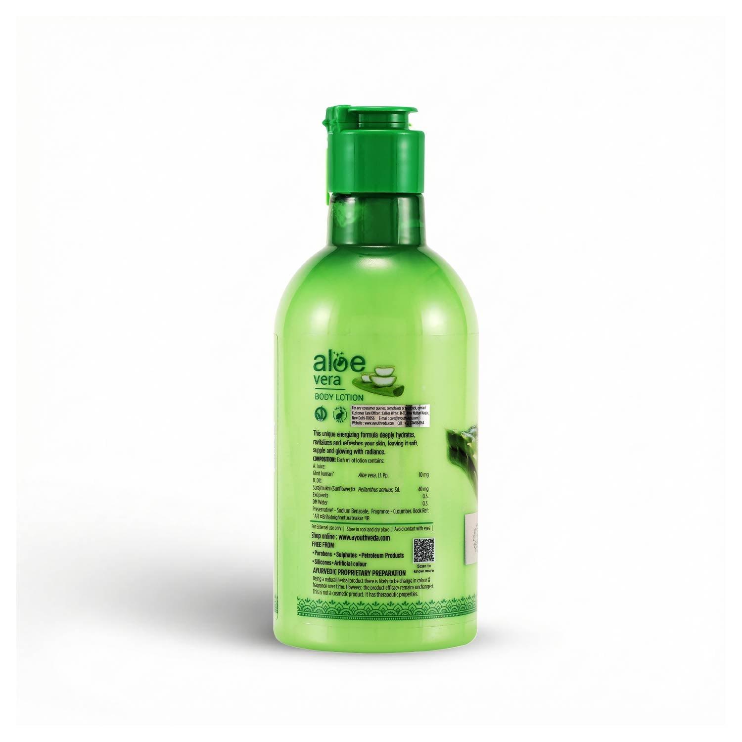 Aloe Vera Body Lotion | Hydrating & Revitalizing Moisturizer with Aloe Vera & Sunflower for All Skin Types | Non-Greasy, Nourishing Lotion for Soft, Smooth Skin – 250ml 250ml
