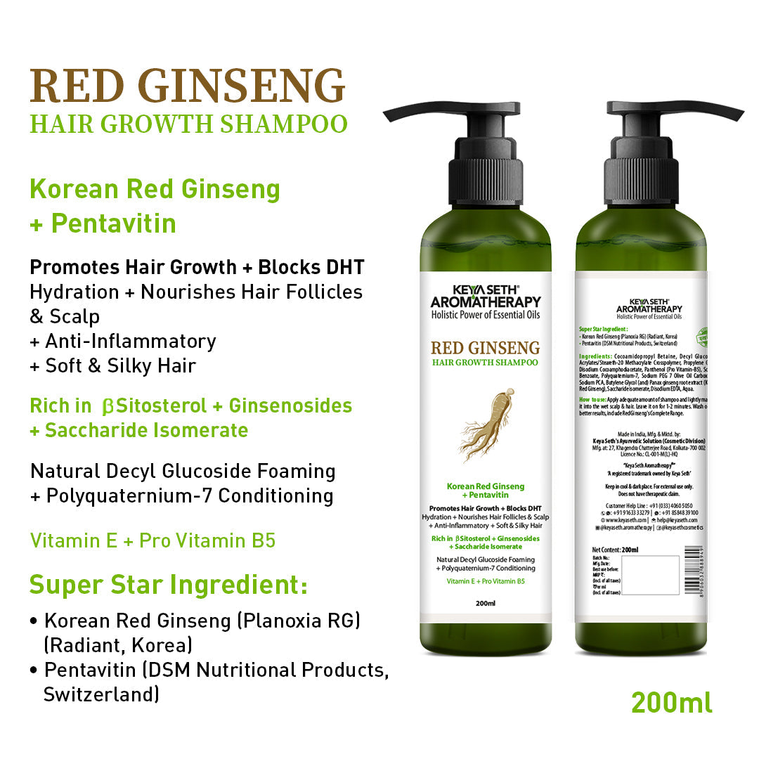 【Keya Seth】 Surama’s Hair Care Ritual- Korean Red Ginseng Serum, Alopex Penta Active 10 Serum, Red Ginseng Shampoo, & Red Ginseng Mask for Scalp Health & Hydration｜スラマズ ヘアケア リチュアル 4点セット｜470ml