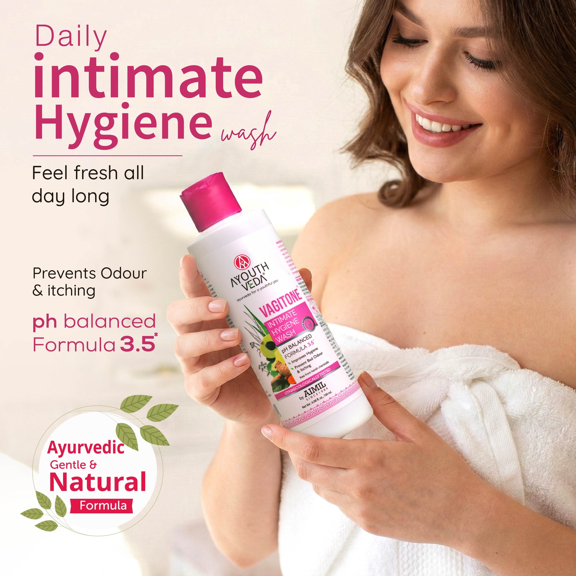 Vagitone Daily Intimate Hygiene Wash for Women – Gentle, Safe & Refreshing |  ( Net Qty-100 ml) 100ml