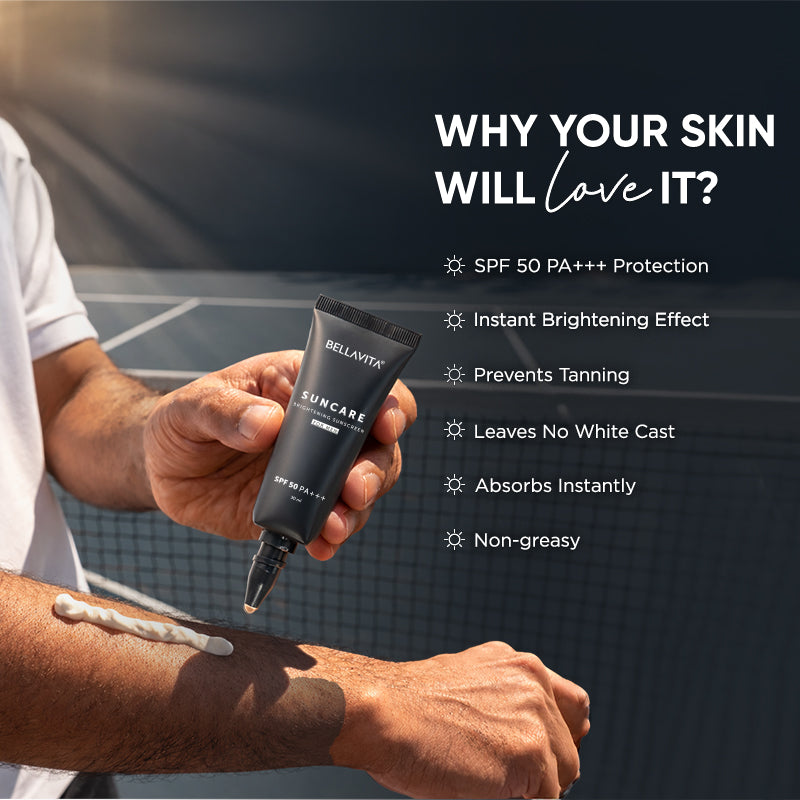 Suncare Brightening Sunscreen For Men SPF 50 PA+++ - 30ml 30ml