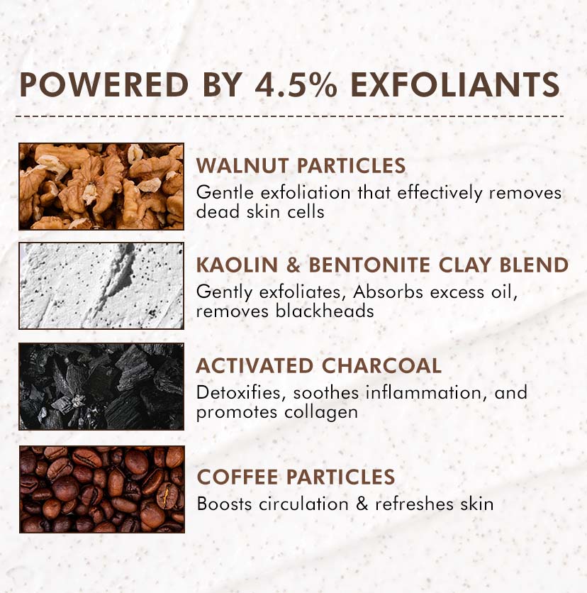 Pore Clear Coffee Cookie Face Scrub- Pack of 2 (100 g)