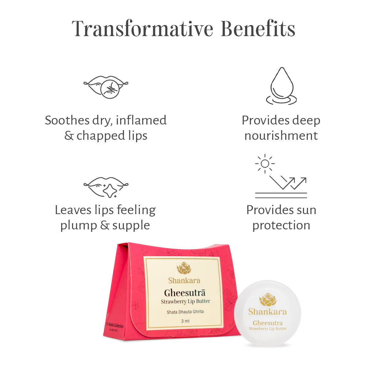 Gheesutrā Strawberry Lip Butter 10g