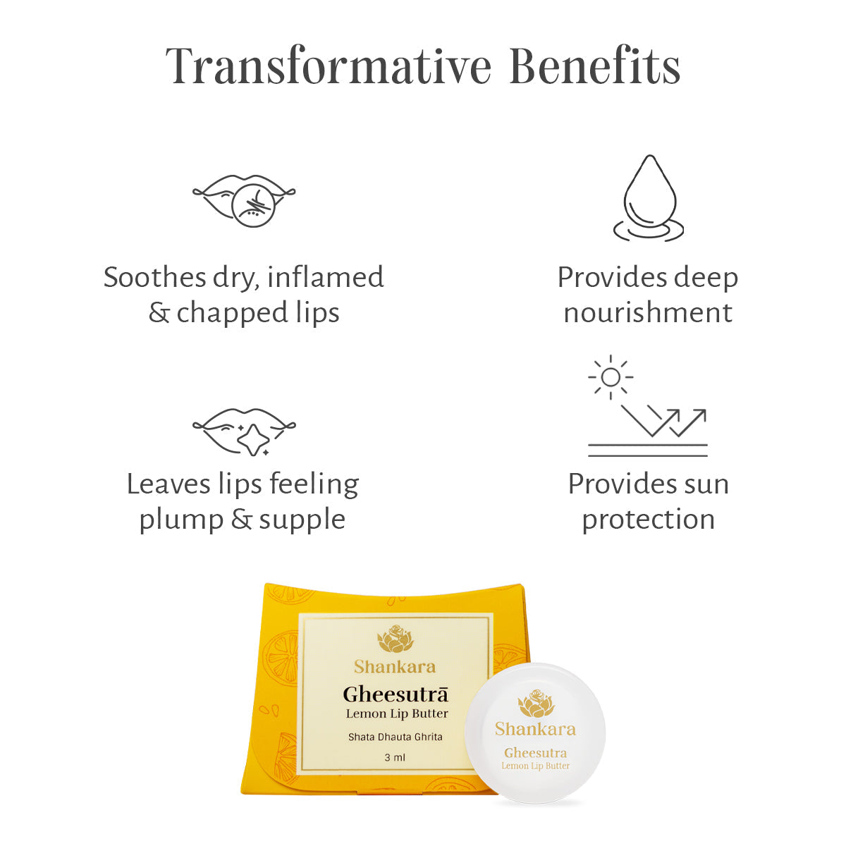 Gheesutrā Lemon Lip Butter 10g