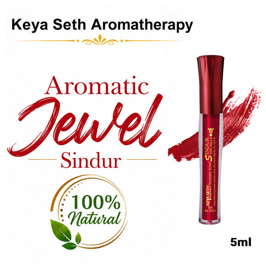 【Keya Seth】 Aromatic 100% Natural Liquid Sindoor (Maroon) - Long lasting & Waterproof with Floral Pigment｜アロマティック ナチュラルリキッド シンドゥール（マルーン）｜5ml