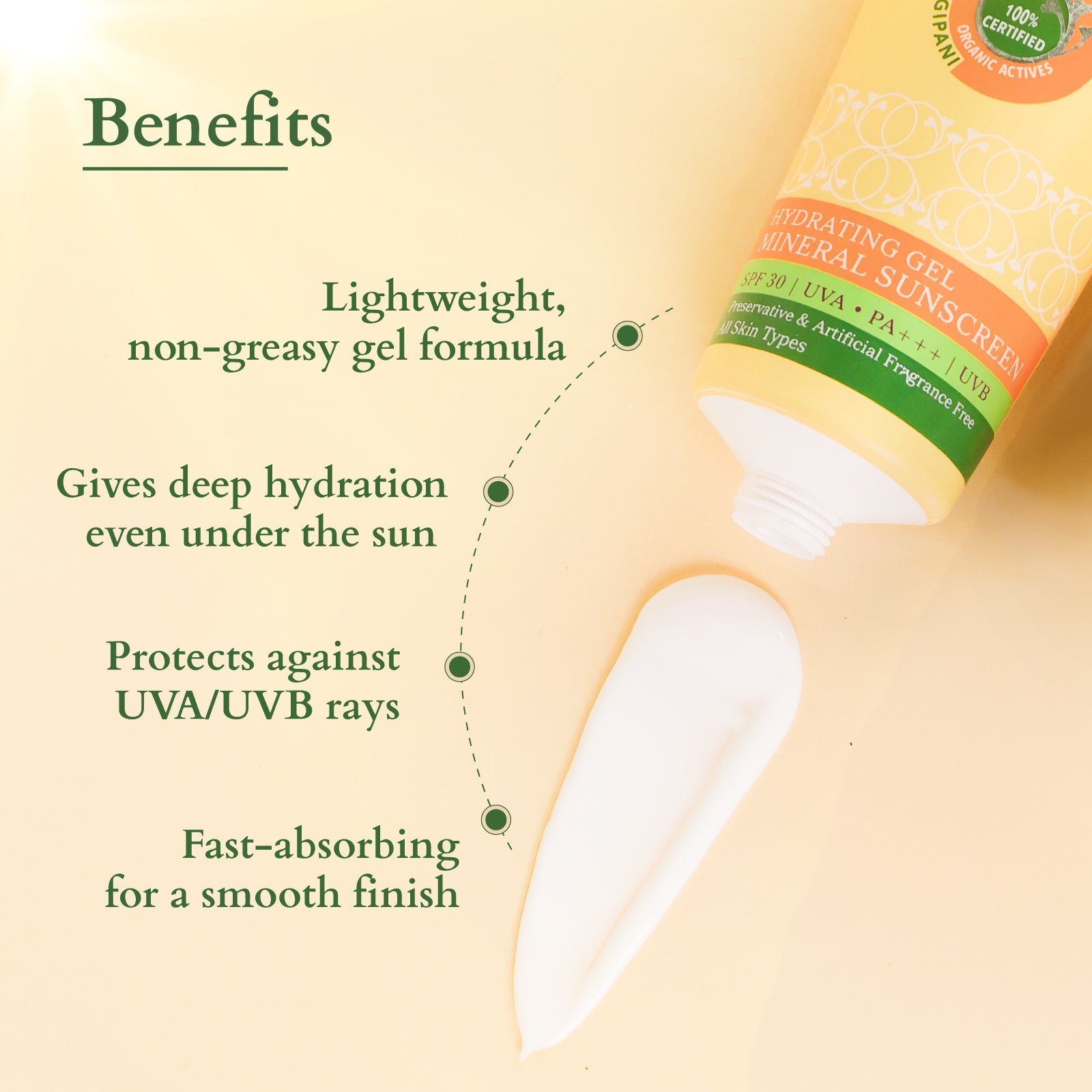 Organics+ Hydrating Gel Mineral Sunscreen SPF 30 PA+++ 