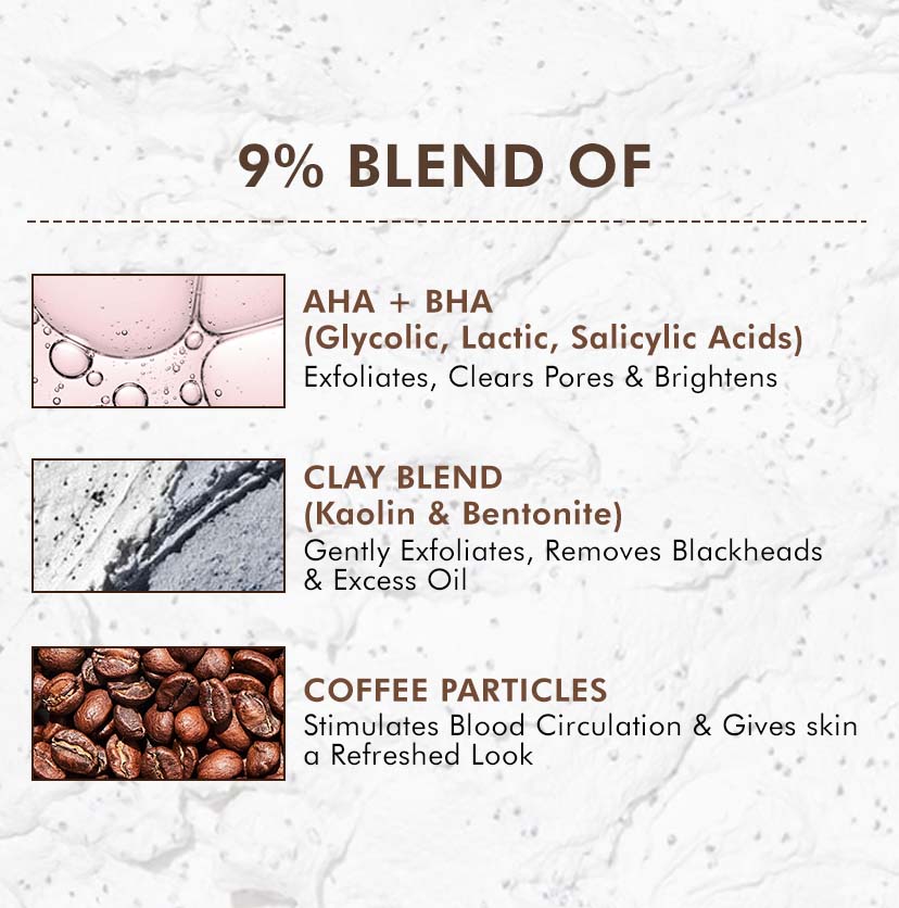 Pore Cleanse Coffee Cookie Detan Face Mask - 100gm