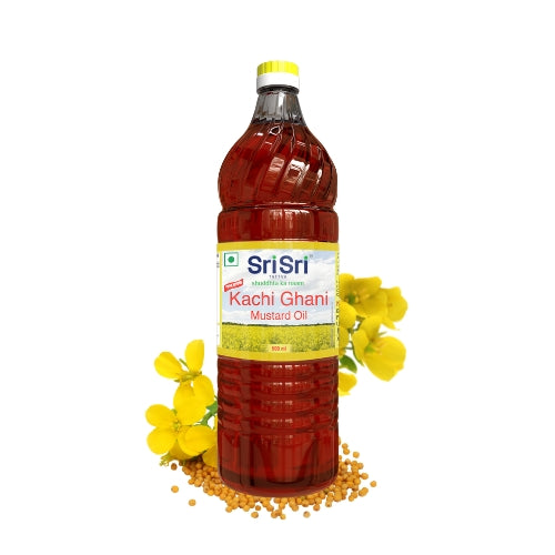 【Sri Sri Tattva】 Premium Kachi Ghani Mustard Oil｜ プレミアム カチガニ マスタードオイル｜ 500ml