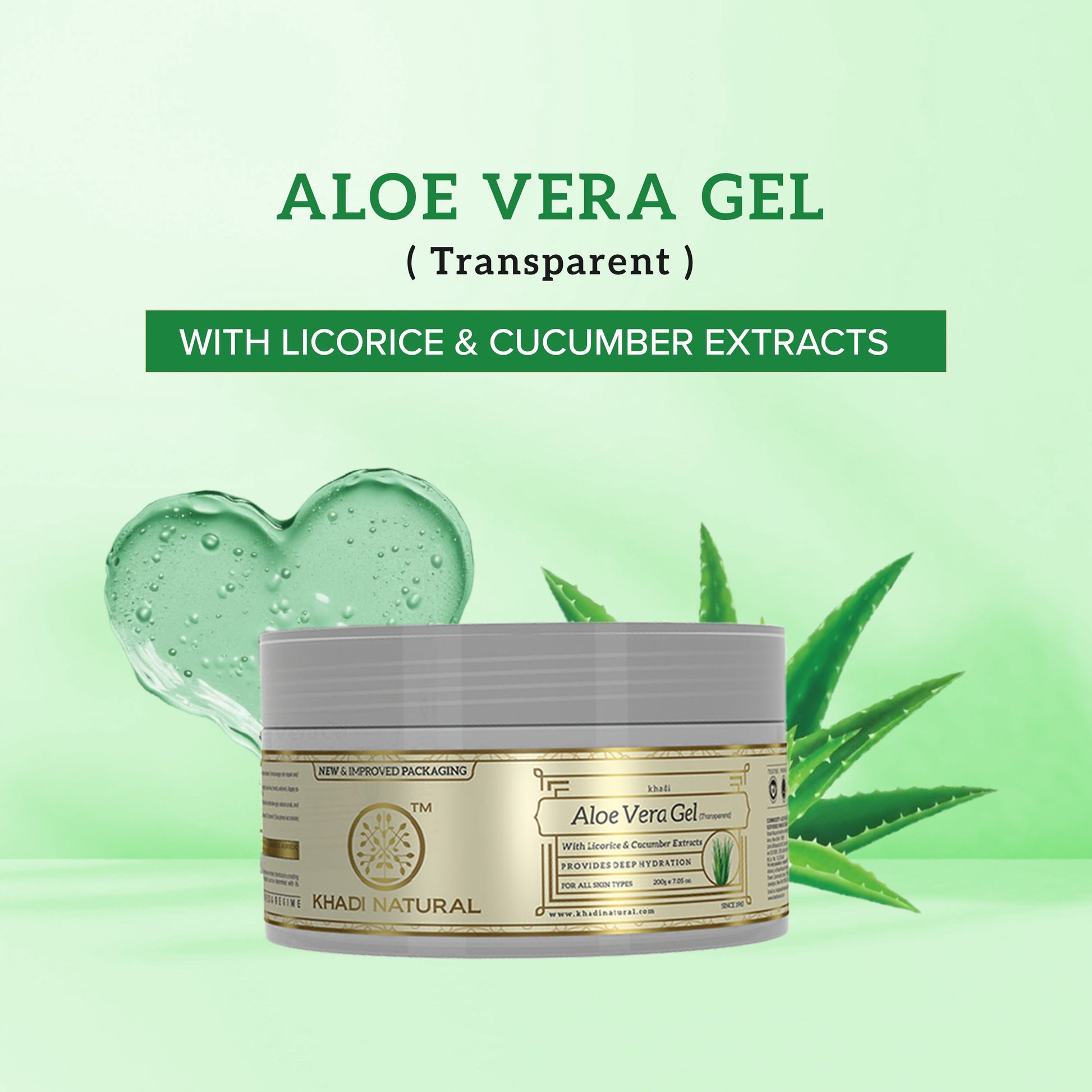 Aloevera Gel with Liqorice & Cucumber Extracts 200gm