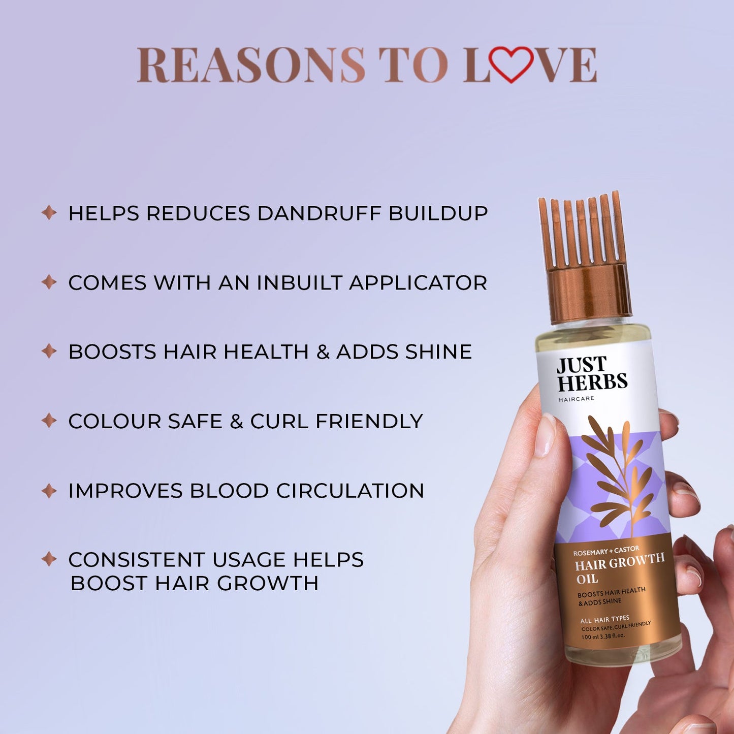 Hair Growth Oil  with Rosemary and Castor 100ml