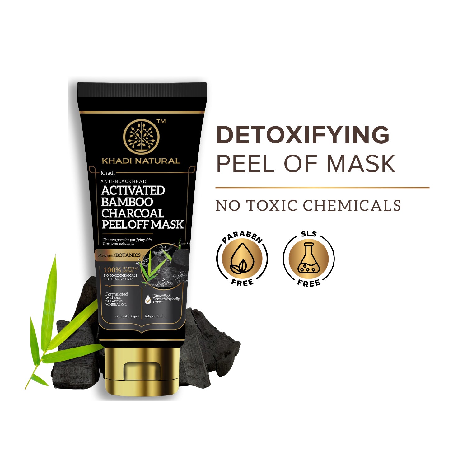 Activated Bamboo Charcoal Peel Off Mask 100gm