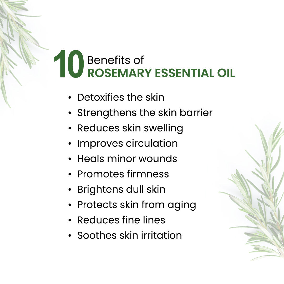 Rosemary Body Oil –  Stress Relieving, Anti-Ageing & Soothing For Glowing Skin; Non-Sticky, Quick-Absorbing 400ml