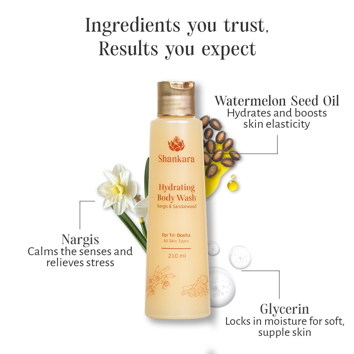 Shankara Hydrating Body Wash, 210 ml 210ml