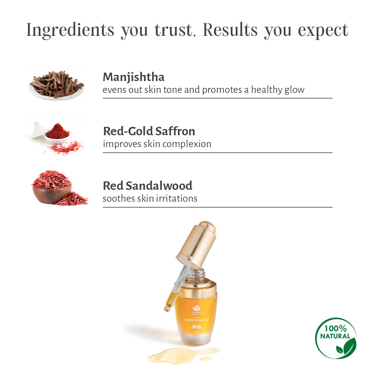Kumkumadi Oil, by Shankara - 18 ml 18ml