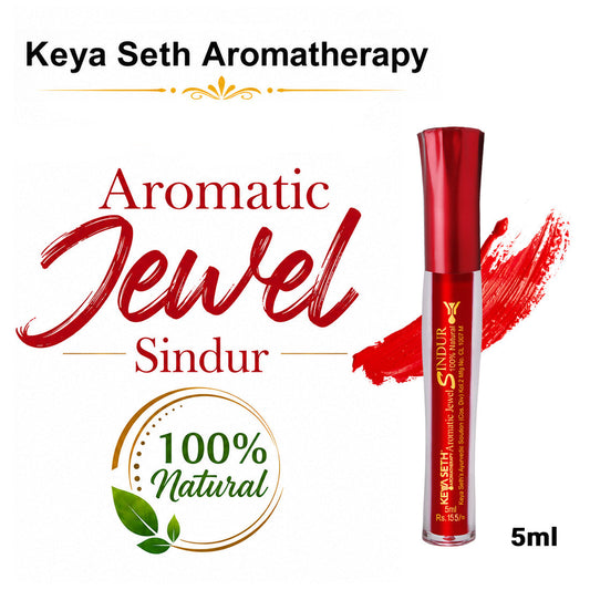 【Keya Seth】 Aromatic 100% Natural Liquid Sindoor (Red) - Long lasting & Waterproof with Floral Pigment｜アロマティック ナチュラルリキッド シンドゥール（レッド）｜5ml