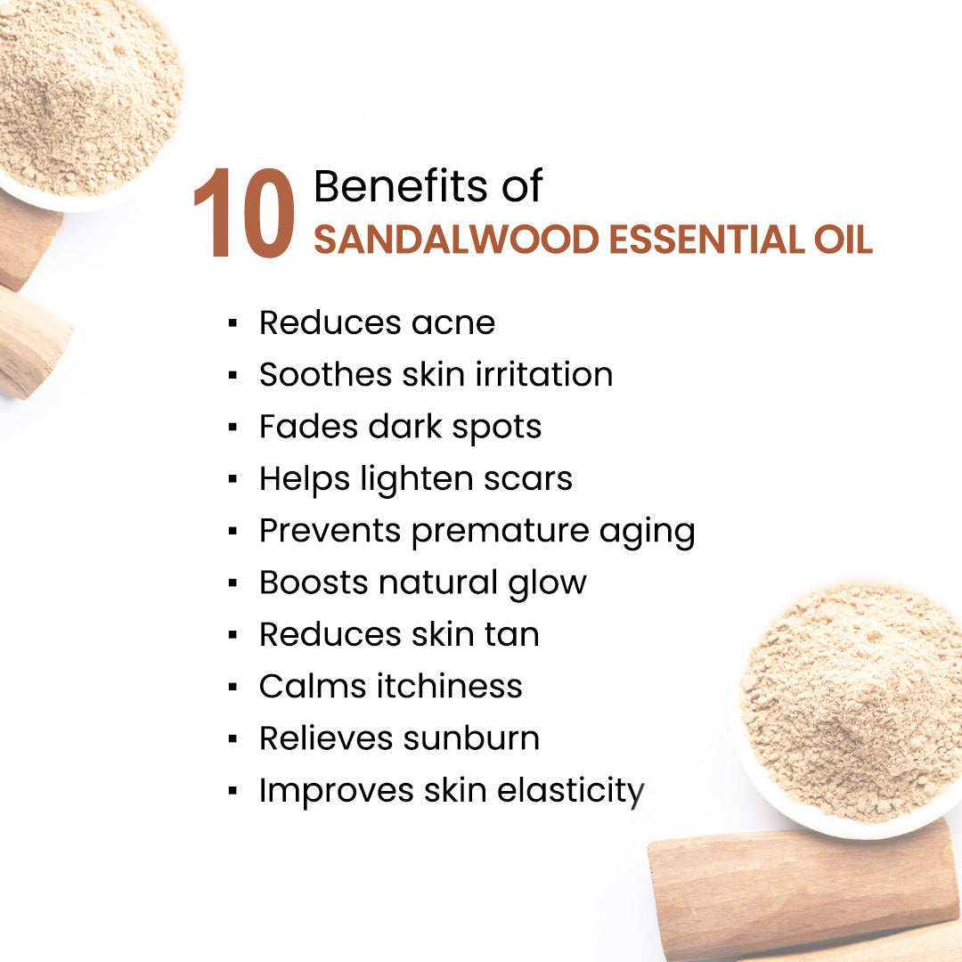Sandalwood Body Oil - Anti-Ageing, Anti-Acne, Deep Moisturising For Glowing Skin; Non-Sticky, Quick-Absorbing 400ml