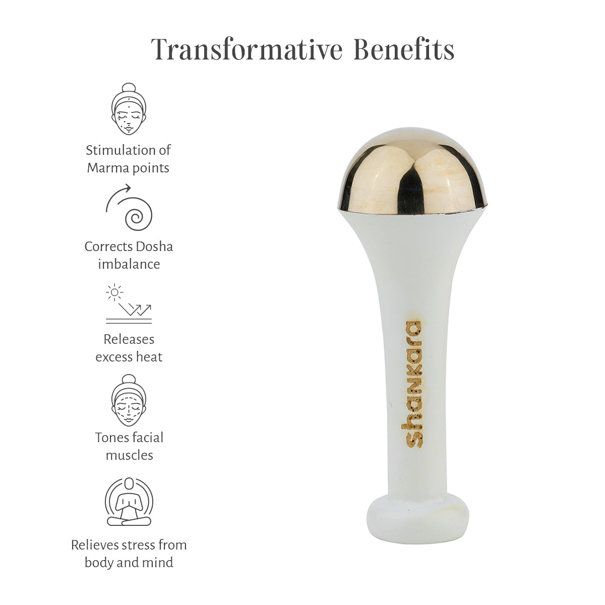 Kansa Massage Wand by Shankara 500g