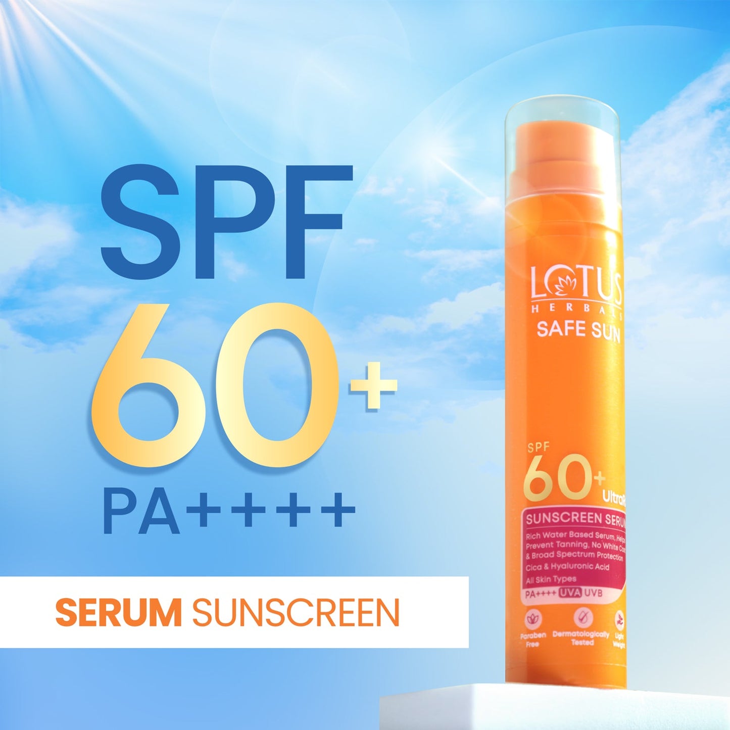 Safe Sun UltraRX Sunscreen Serum SPF 60 PA++++ 75ml