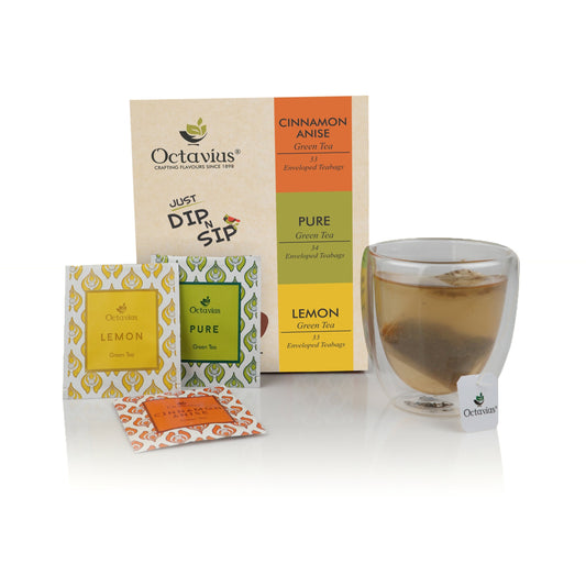 3 Assorted Green Teas - 100 Enveloped Teabags Economy Pack 570g