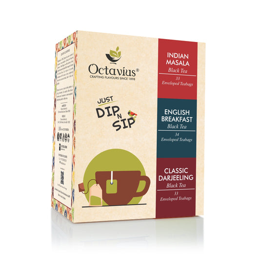 3 Assorted Black Teas - 100 Enveloped Teabags Economy Pack 560g