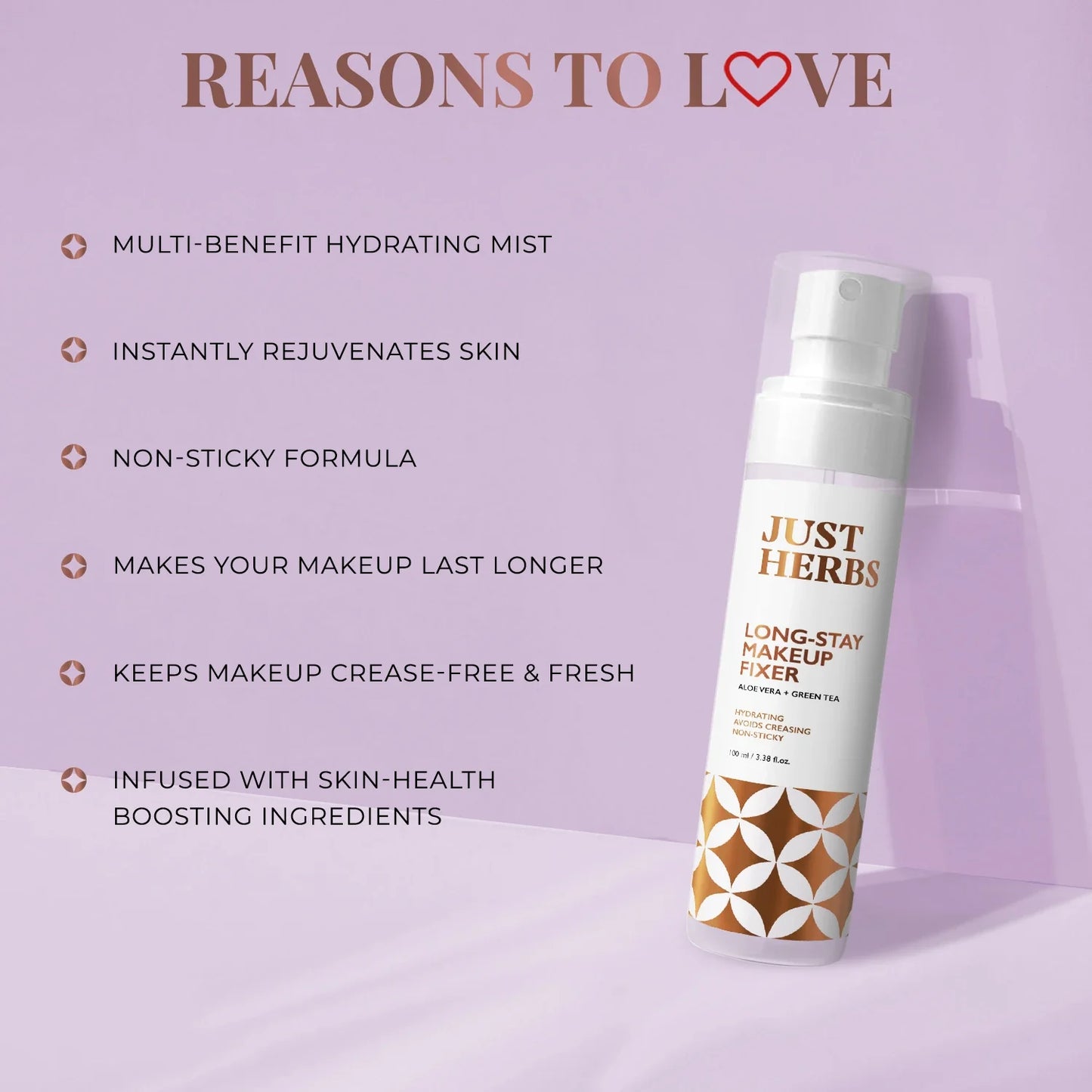 Long-stay Makeup Fixer with Aloe Vera & Green Tea 100ml