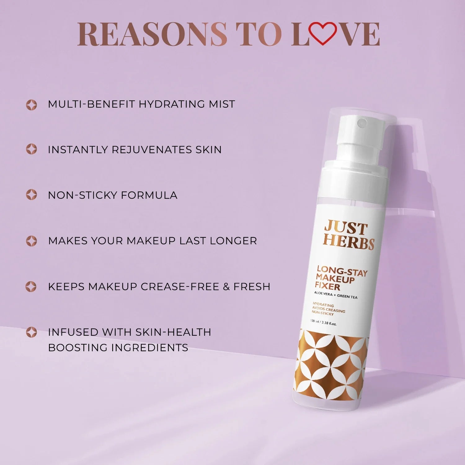 Long-stay Makeup Fixer with Aloe Vera & Green Tea 100ml