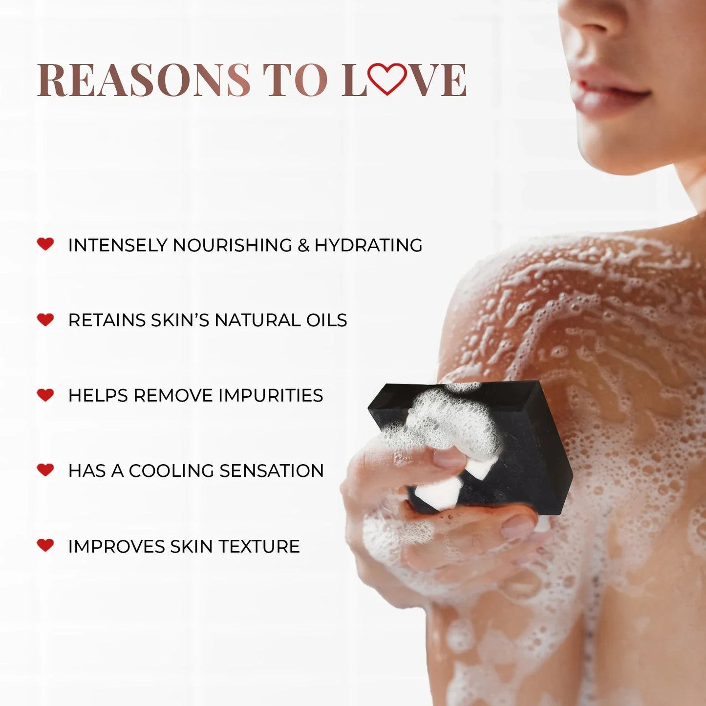 Deep Cleansing Bathing Bar with Coconut and Activated Charcoal 100g