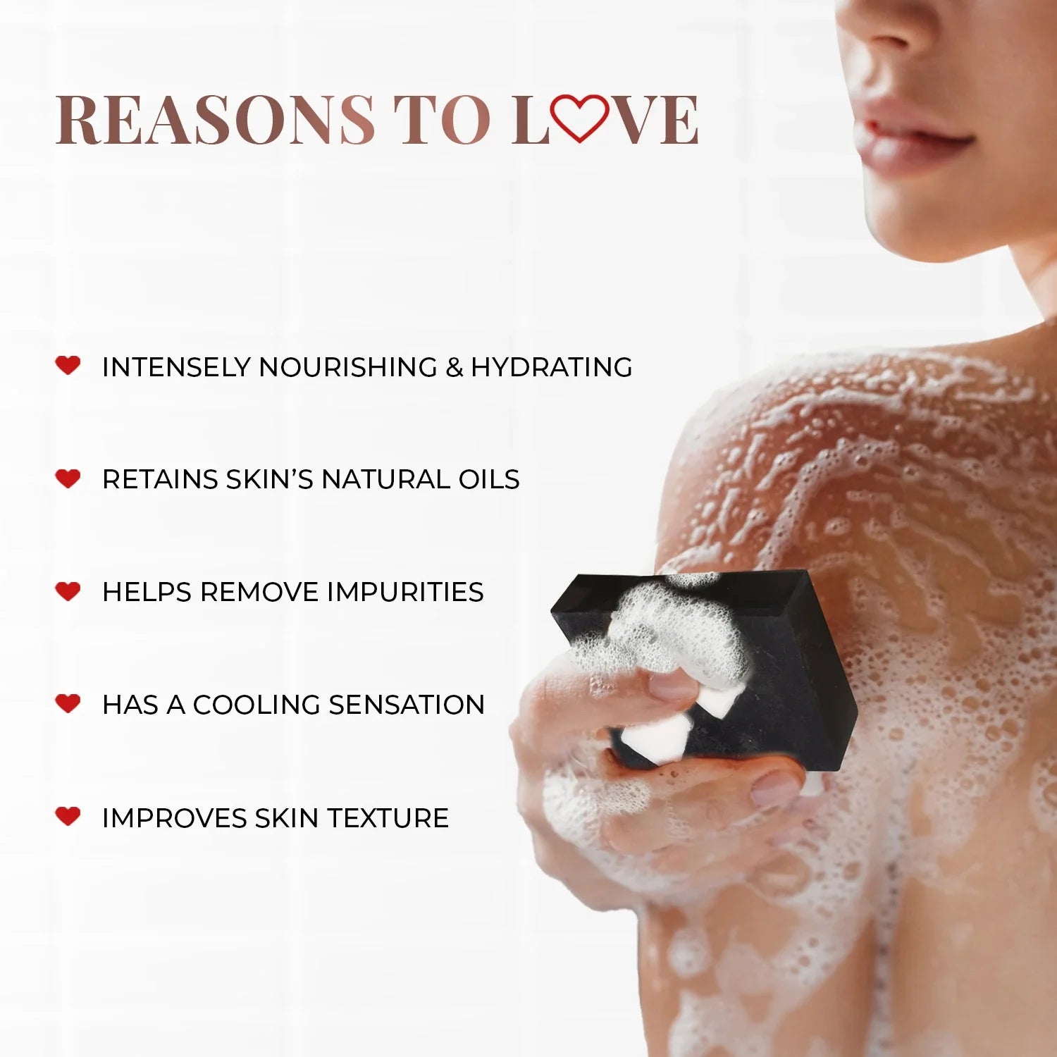 Deep Cleansing Bathing Bar with Coconut and Activated Charcoal 100g