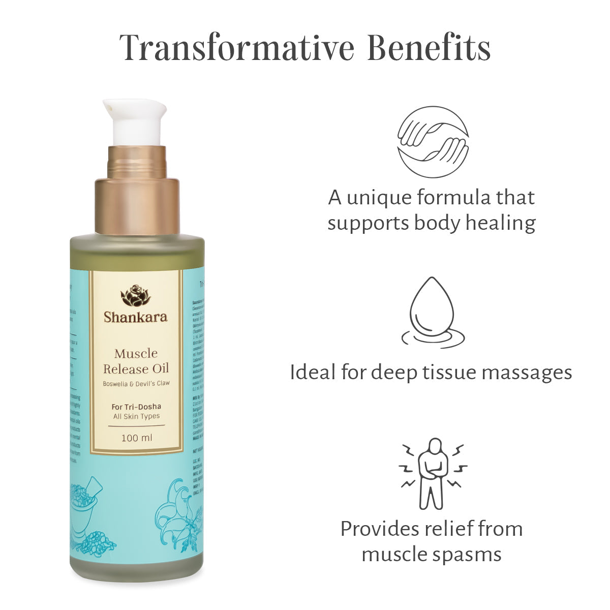 Muscle Release Oil, by Shankara - 100 ml 100ml