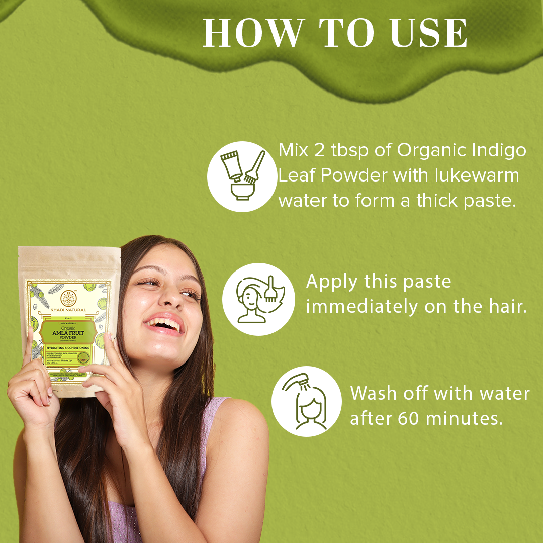Organic Amla Fruit Powder For Hair Care - 100% Natural 100gm
