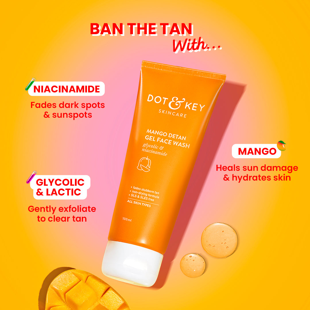 Mango Detan Gel Face Wash 100ml