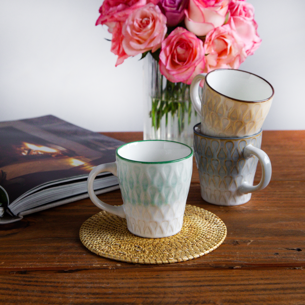 Eterna Leaf Teacup Set (6 pcs) – 180 ml each 6pcs