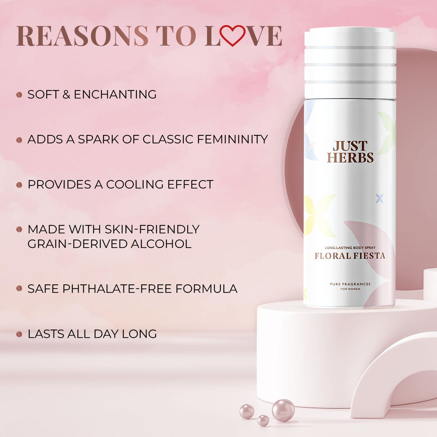 Long Lasting Floral Fiesta Deodorant Body Spray For Women 150ml